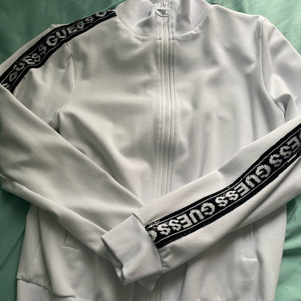 Guess White with black sequin jacket